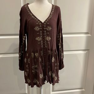 Free People mini dress/shirt XS